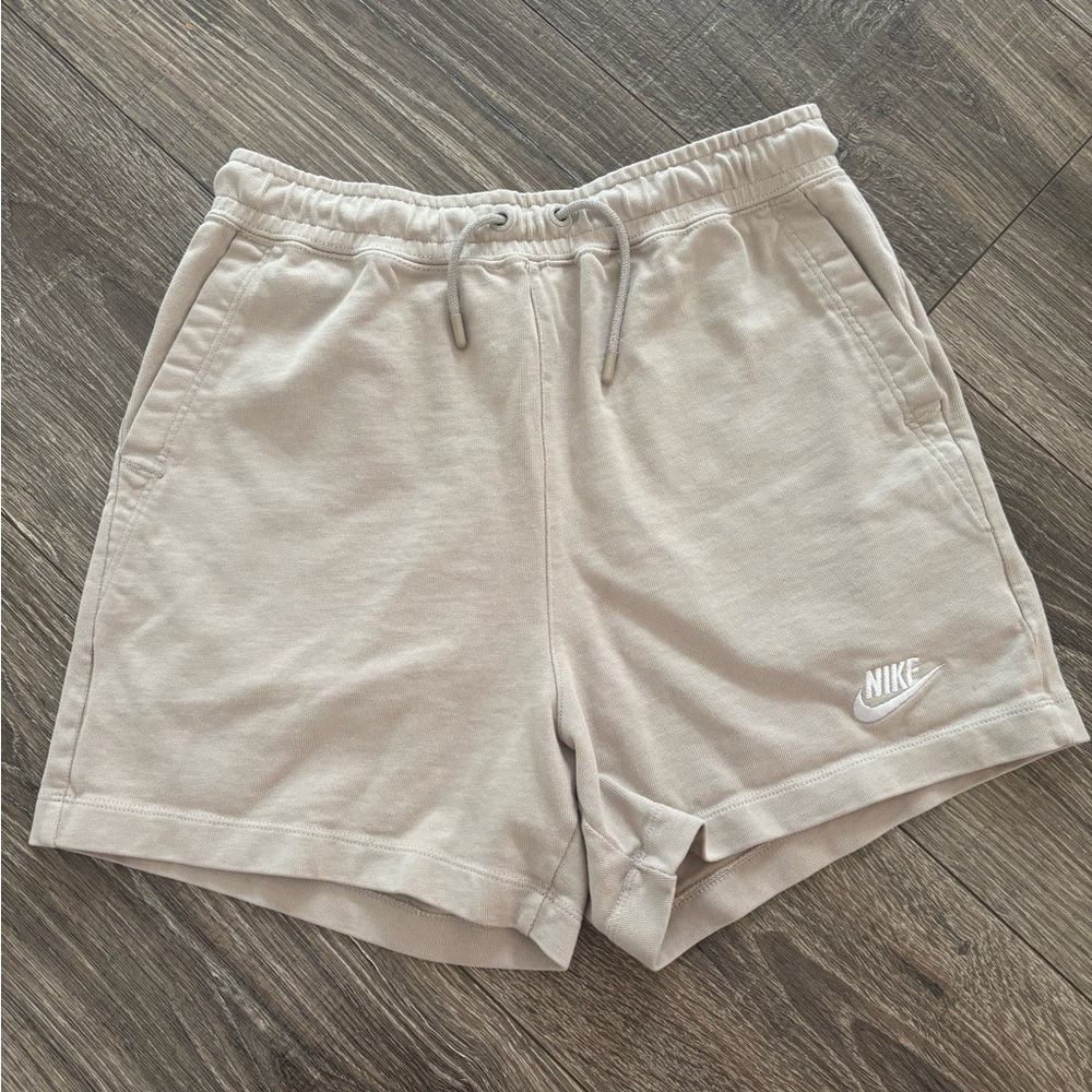 Nike Women's Athletic Shorts in Cream/ Tan
